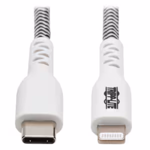 Tripp Lite Heavy-Duty USB-C to Lightning MFi Sync/Charge Cable, 10ft