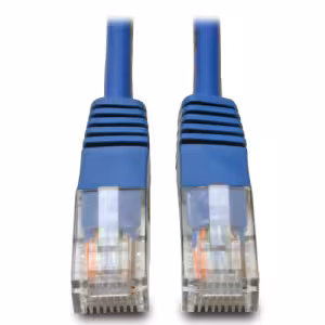 Tripp Lite Cat5e 350MHz Molded UTP Ethernet Cable Blue, 1ft (0.31m)