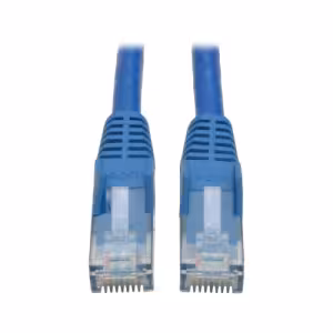 Tripp Lite Cat6 Snagless Molded UTP Ethernet Cable RJ45 M/M Blue 3ft N201-003-BL