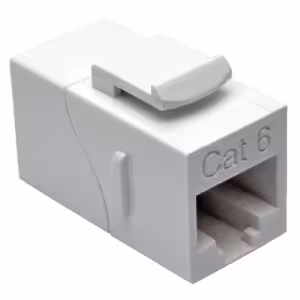 Tripp Lite N235-001-WH Cat6 RJ45 Modular In-Line Snap-In Coupler White