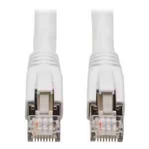 Tripp Lite Cat8 Snagless Shielded S/FTP PoE Ethernet Cable White 25ft N272-025-WH
