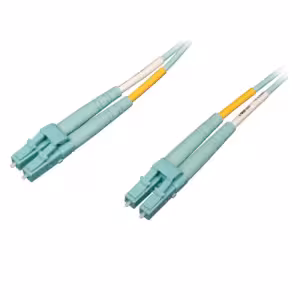 Tripp Lite 10/100Gb OM4 Duplex Multimode 50/125 LSZH Fibre Patch Cable LC/LC Aqua 3m