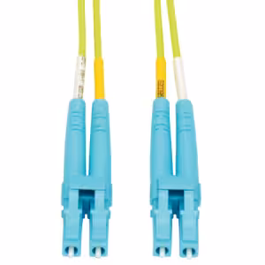 Tripp Lite 100G Duplex Multimode OM5 LSZH Fiber Optic Cable LC/LC Lime Green 3m TLCBL1505