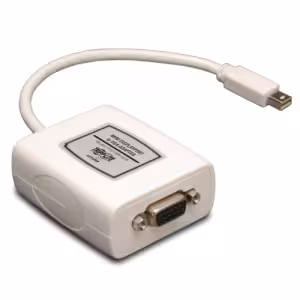 Tripp Lite Keyspan Mini DisplayPort to Active VGA Adapter Video Converter White 6in P137-06N-VGA