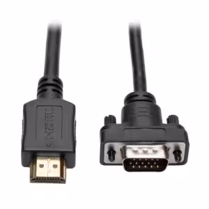 Tripp Lite HDMI to VGA Active Adapter Cable HD15 M/M Low-Profile 10ft TLCBL0633