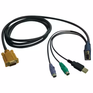 Tripp Lite NetDirector USB/PS2 Combo KVM Cable for B020 and B022 Switches, 6ft