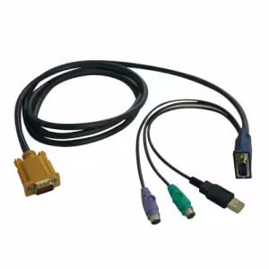 Tripp Lite NetDirector B020-U08/U16 USB/PS2 Combo KVM Cable 10ft 3.05m P778-010