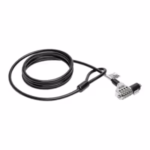 Tripp Lite SEC6C Laptop and Peripheral Security Lock, 4-Digit Combination, 1.83m Cable