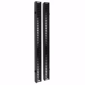 Tripp Lite SmartRack 6ft Vertical Cable Manager Double Finger Duct with Cover SRCABLEDUCTVRT