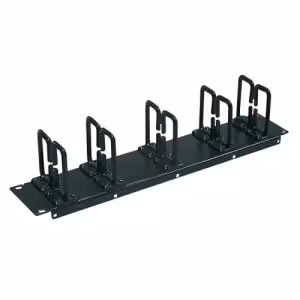 Tripp Lite SmartRack 2U Horizontal Cable Manager Flexible Ring Type SRCABLERING2U