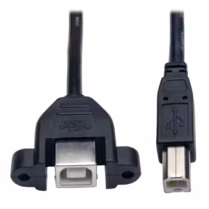 Tripp Lite USB 2.0 Type-B Panel Mount Extension Cable 1ft U025-001-PM