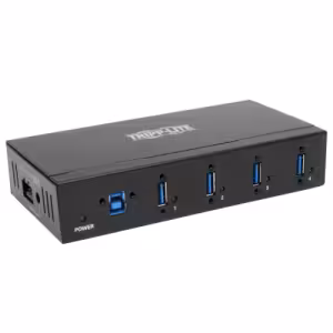 Tripp Lite Industrial 4-Port USB 3.0 SuperSpeed Hub 20kV ESD Metal TLCBL1038