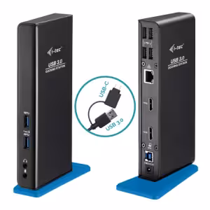 I-Tec Hybrid USB-A & USB-C Dual HDMI Docking Station U3DUALHDMIDOCKUK