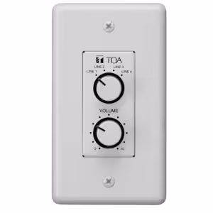 TOA WP-700 MA-series Remote Wall Panel with Volume & Source Select