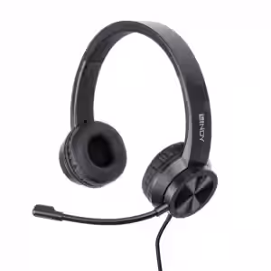 USB-C Office Headset with USB A to C Adapter