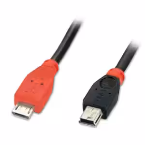 1m USB 2.0 Type Micro-B to Mini-B OTG Cable