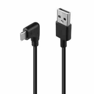 0.5m USB 2.0 USB-A to Right-Angled USB-C Cable, 480Mbps, 3A Charging