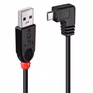 1m USB 2.0 Cable - Type A to Micro-B Cable, 90 Degree Right Angle