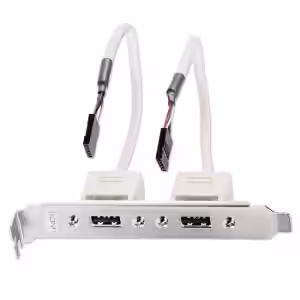 2 Port USB 2.0 PC Back Plate