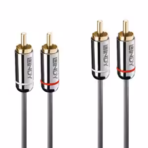 2m Dual Phono Audio Cable, Cromo Line