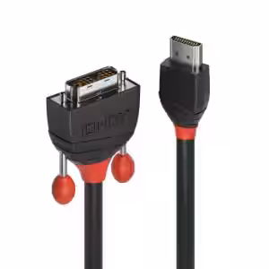 10m HDMI to DVI Cable, Black Line