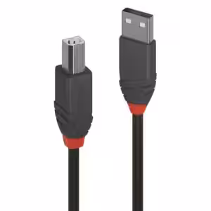 5m USB 2.0 Type A to B Cable, Anthra Line