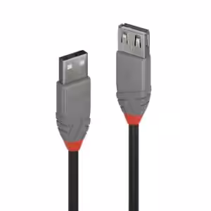 0.2m USB 2.0 Type A Extension Cable, Anthra Line