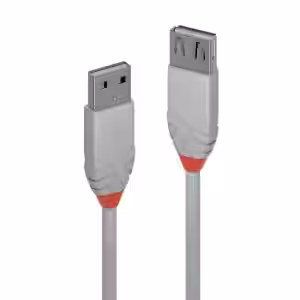 3m USB 2.0 Type A Extension Cable, Anthra Line, Grey