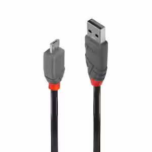 1m USB 2.0 Type A to Micro-B Cable, Anthra Line