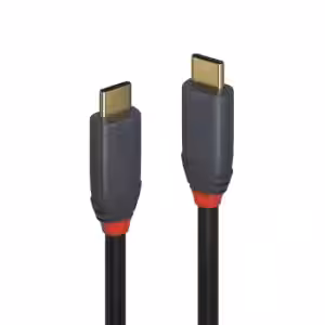 LINDY Anthra Line 1.5m USB-C to C Cable, 20Gbps, 100W 20V PD