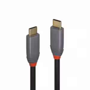 LINDY Anthra Line 5m USB 3.2 Type C to C Cable 10Gbps 100W PD 20V