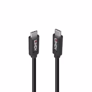LINDY 36976 1m USB 3.2 USB-C to C Cable 20Gbps 100W 20V