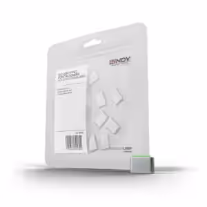 Lindy 40438 USB-C Port Blocker Green 10 Pack