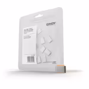 LINDY USB-C Port Blocker Extra Lock Pack Orange Pack of 10