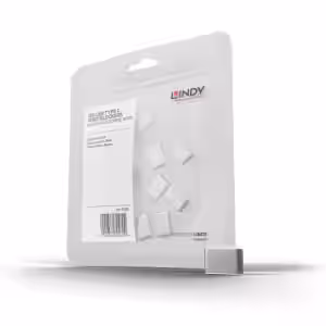 LINDY USB-C Port Blocker Locks White Pack of 10
