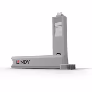 LINDY 40427 USB-C Port Blocker Kit White 1 Key & 4 Locks