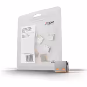 Lindy USB-A Port Blocker Extra Locks Orange 10 Pack