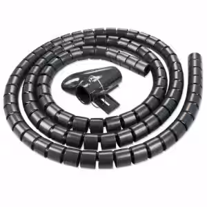 LINDY 5m Spiral Cable Management Sleeve with Tool Black