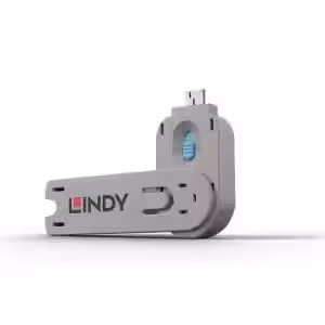 LINDY USB-A Port Blocker Extra Key Blue (40622)
