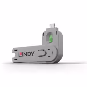 Lindy USB-A Port Blocker Extra Key Green