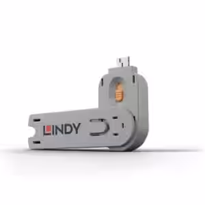 Lindy USB-A Port Blocker Key Orange 40623