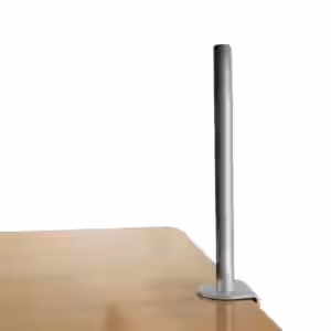 LINDY Silver Modular Desktop Mounting System 450mm Desk Clamp Pole