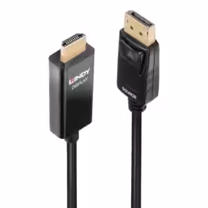 LINDY 2m DisplayPort to HDMI 4K60Hz HDR Active Adapter Cable