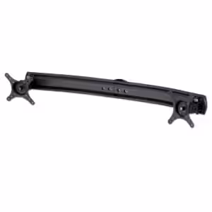 LINDY 40957 Modular Desktop Mounting System Dual Curved Arm Bracket Black