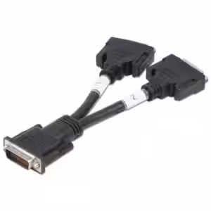 Lindy 41009 DMS 59 Male to 2 x DVI Female Splitter Cable 0.16m