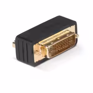 LINDY DVI-D Male to Female Coupler Adapter, Single & Dual Link, Black