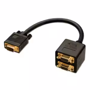 LINDY 41214 2-Way VGA Splitter Cable 0.18m
