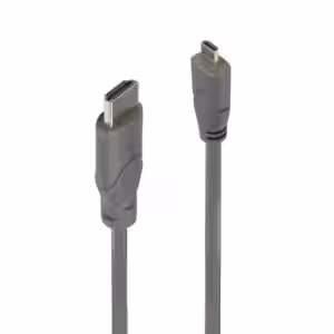 LINDY 41350 Micro HDMI to HDMI Cable 0.5m 4K Gold Plated