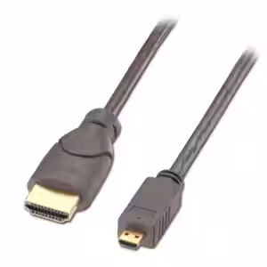 LINDY 2m Micro HDMI to HDMI Cable 4K Type D to A Gold Plated