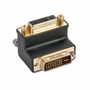 LINDY 41252 DVI Male to Female 90 Degree Down Adapter